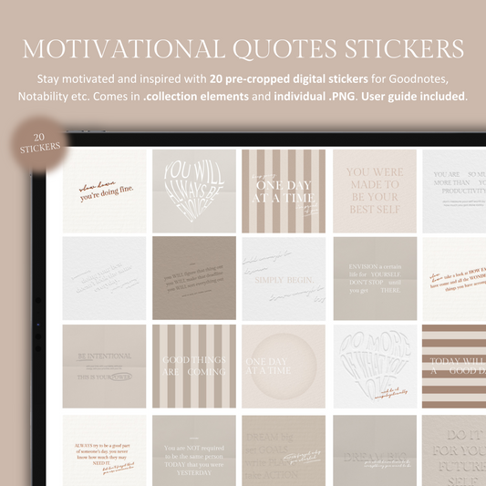 Motivational Quotes Digital Stickers