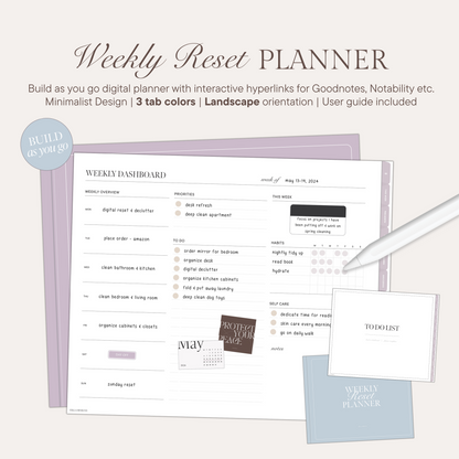 Weekly Reset Digital Planner