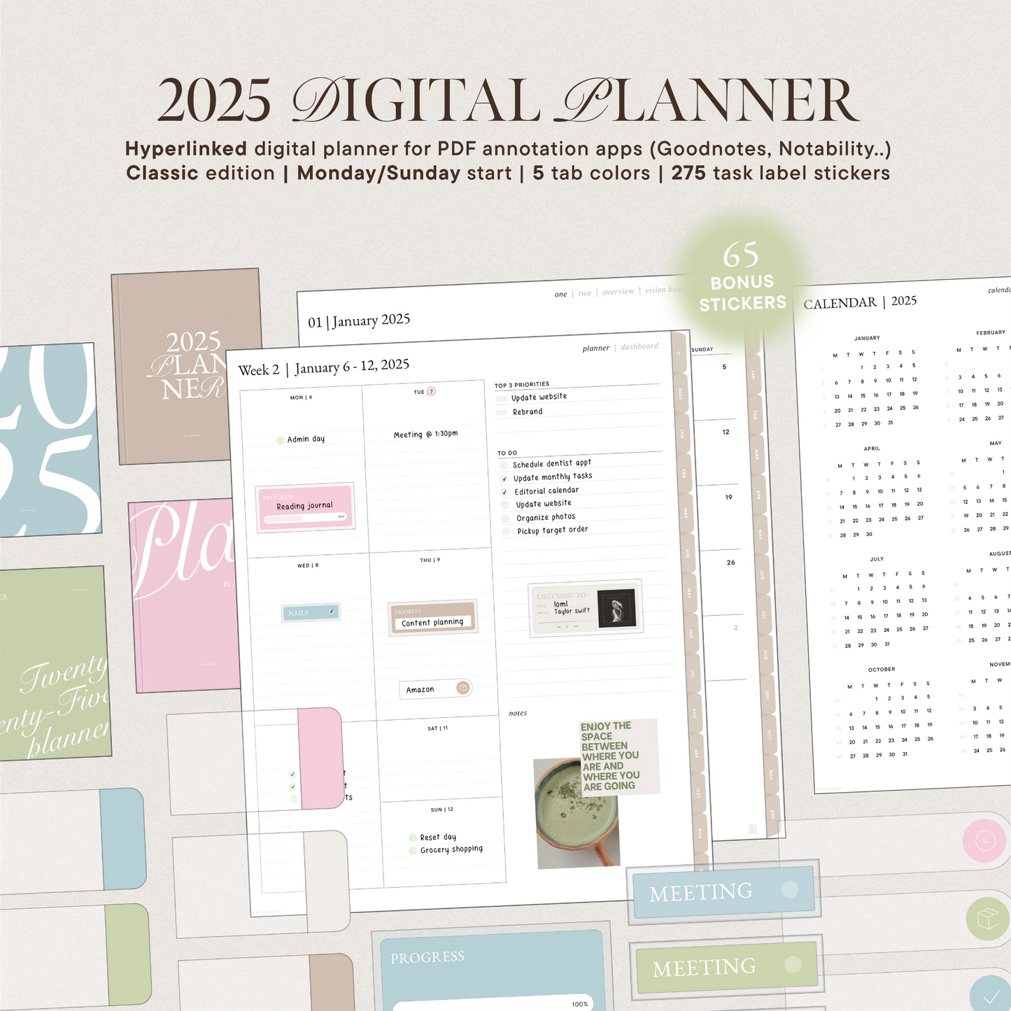 2025 Digital Planner | Classic Version