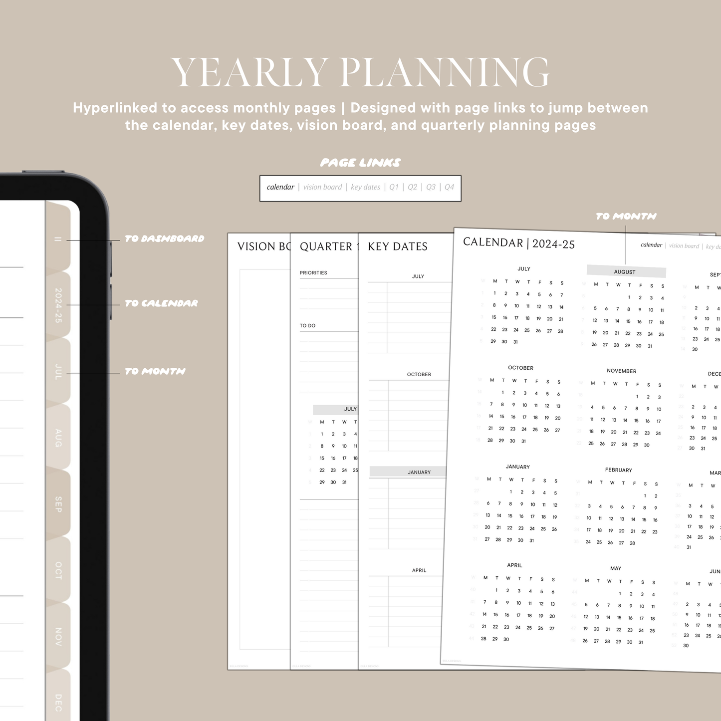 2024-2025 Mid Year Digital Planner