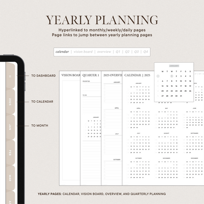 2025 Digital Planner | Book Lover Version