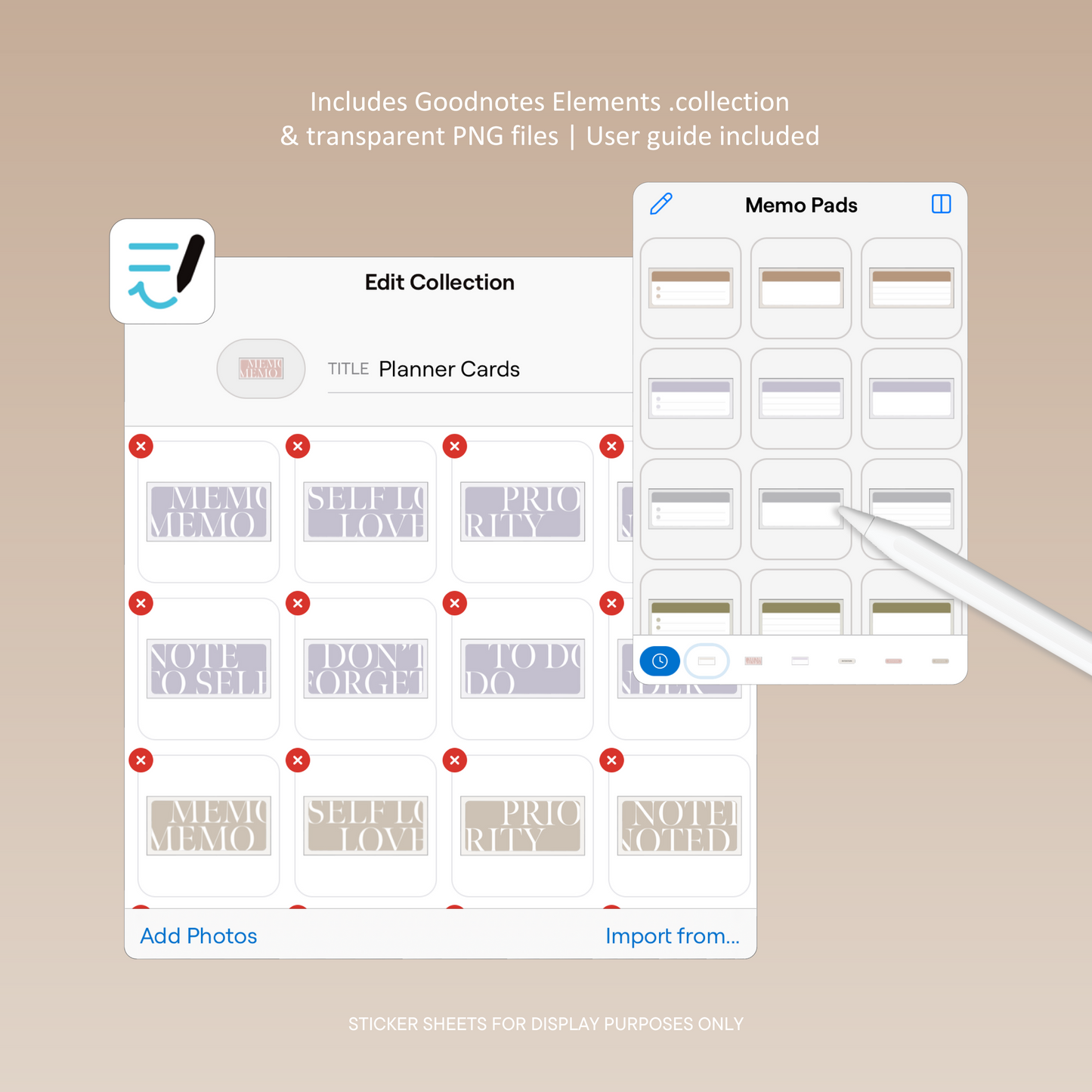 Planner Card Stickers | Neutral