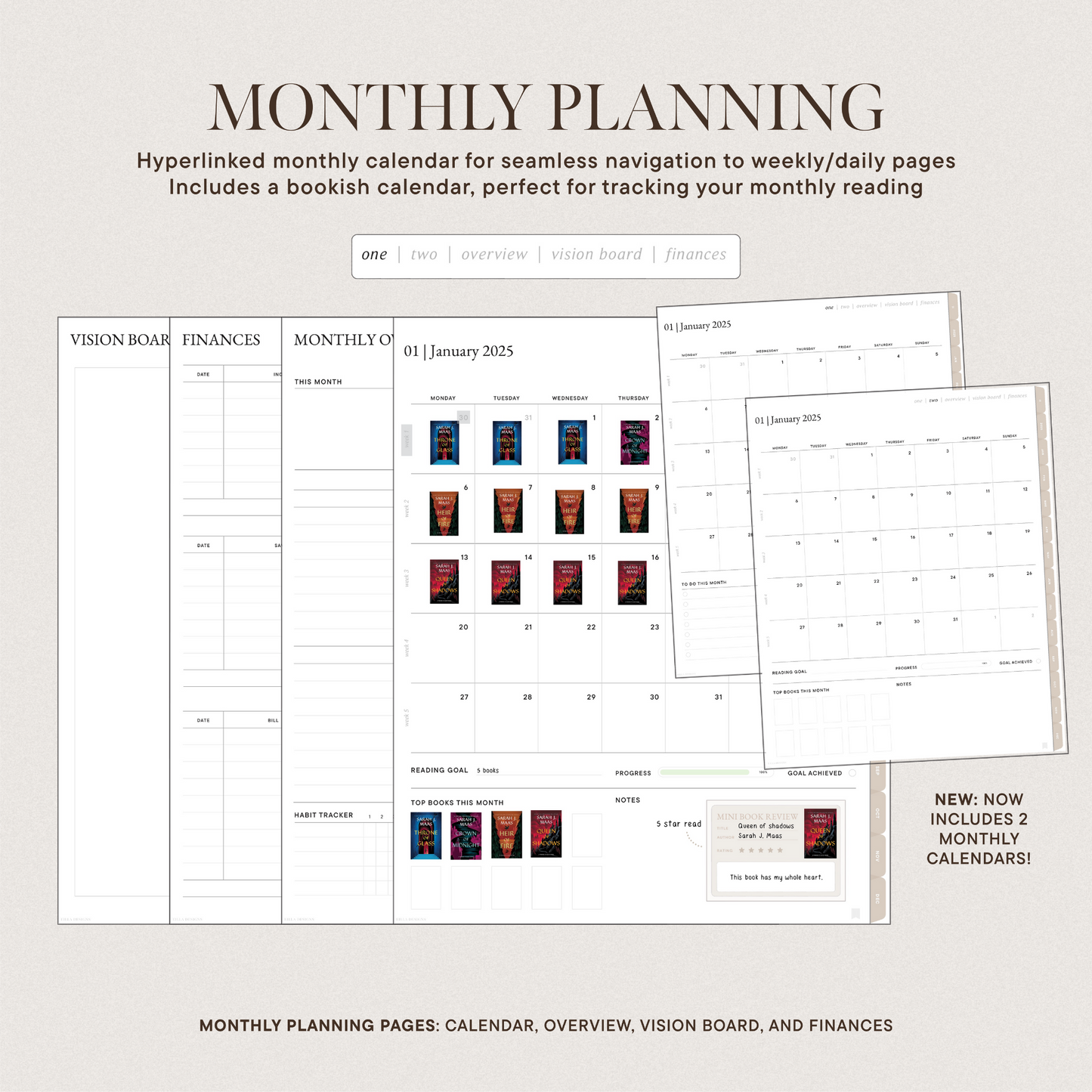 2025 Digital Planner | Book Lover Version