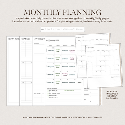 2025 Digital Planner | Content Creator Version