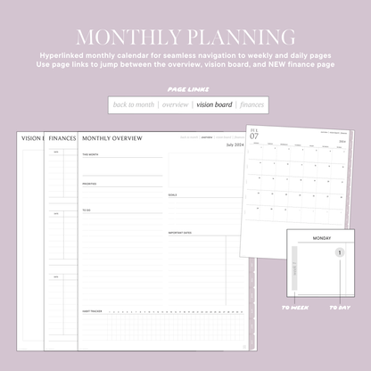 2024-2025 Mid Year Digital Planner