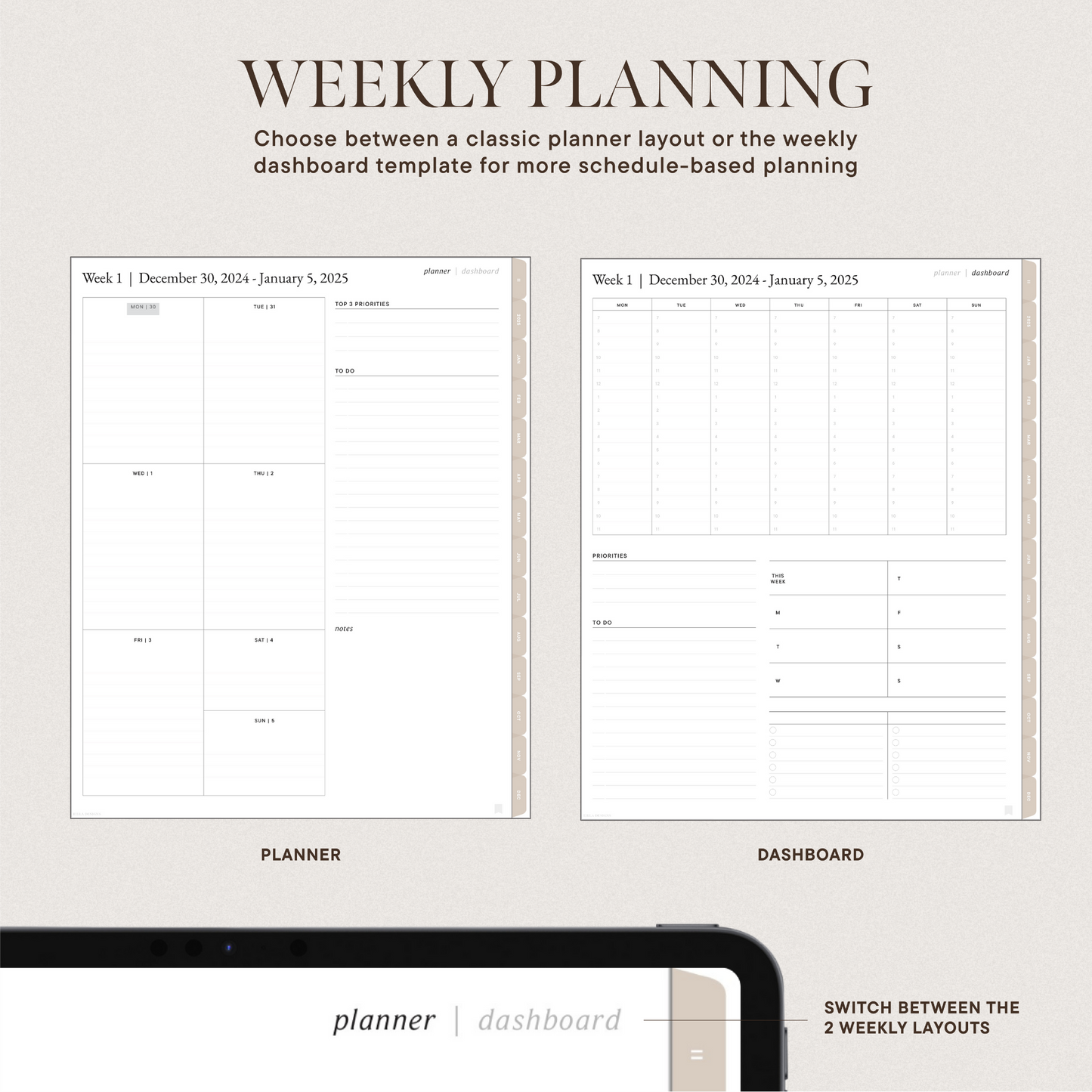 2025 Digital Planner | Classic Version