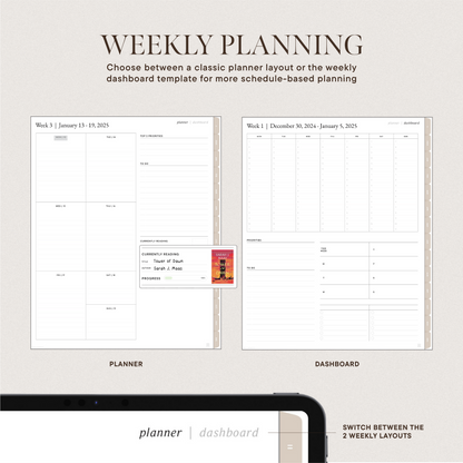 2025 Digital Planner | Book Lover Version