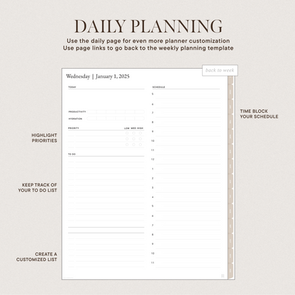 2025 Digital Planner | Content Creator Version