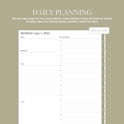 2024-2025 Mid Year Digital Planner