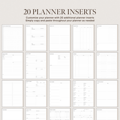 2025 Digital Planner | Book Lover Version