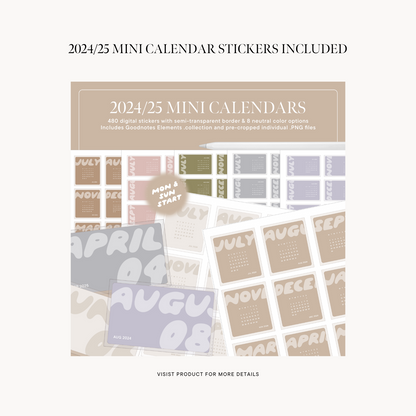 2024-2025 Mid Year Digital Planner