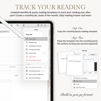 Digital Reading Journal | Undated