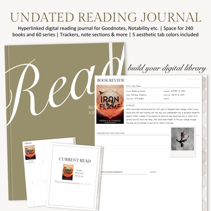 Digital Reading Journal | Undated